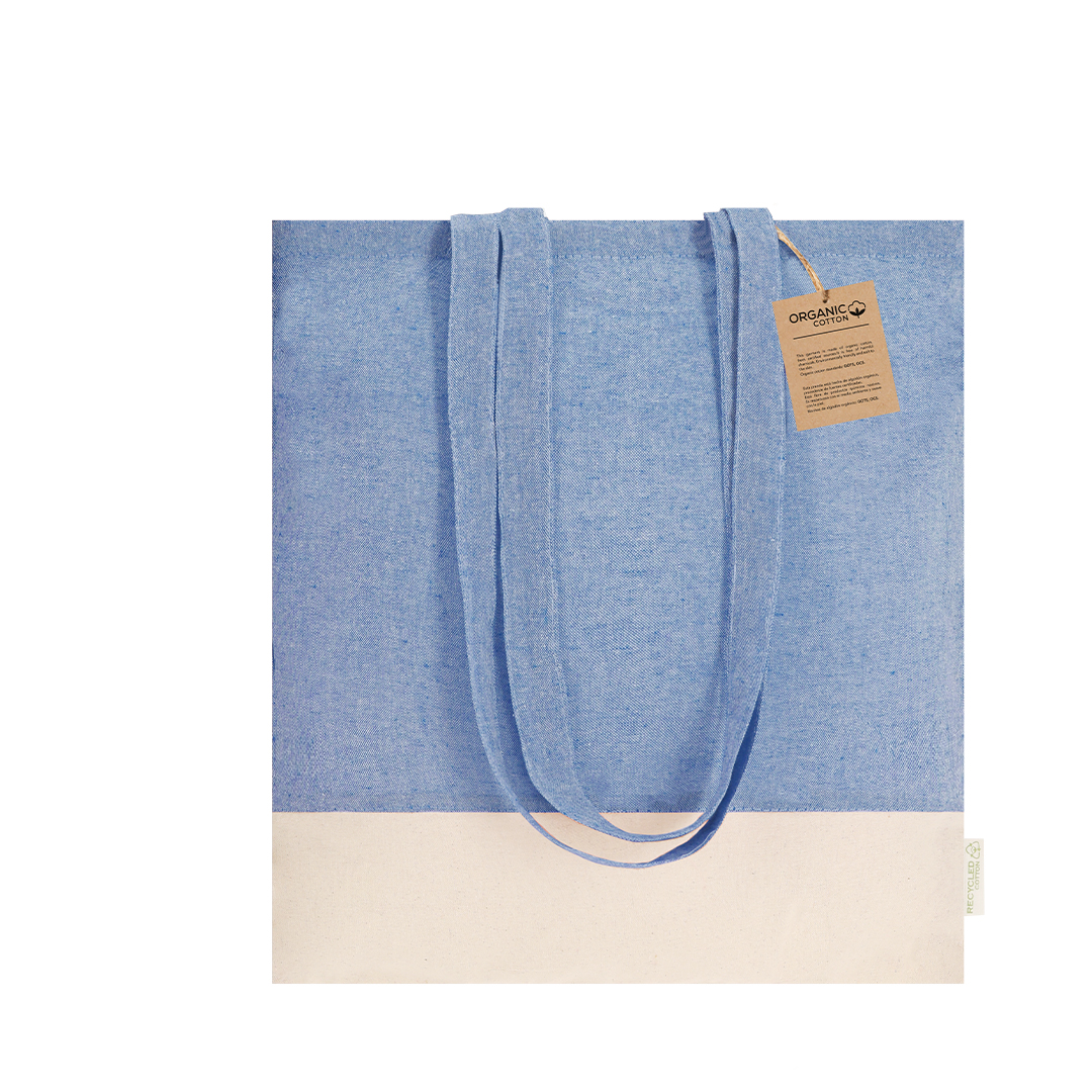 Bolsa personalizada Skadi de algodón reciclado con base natural - Tote Bags personalizadas - Regalo Promocional Personalizado