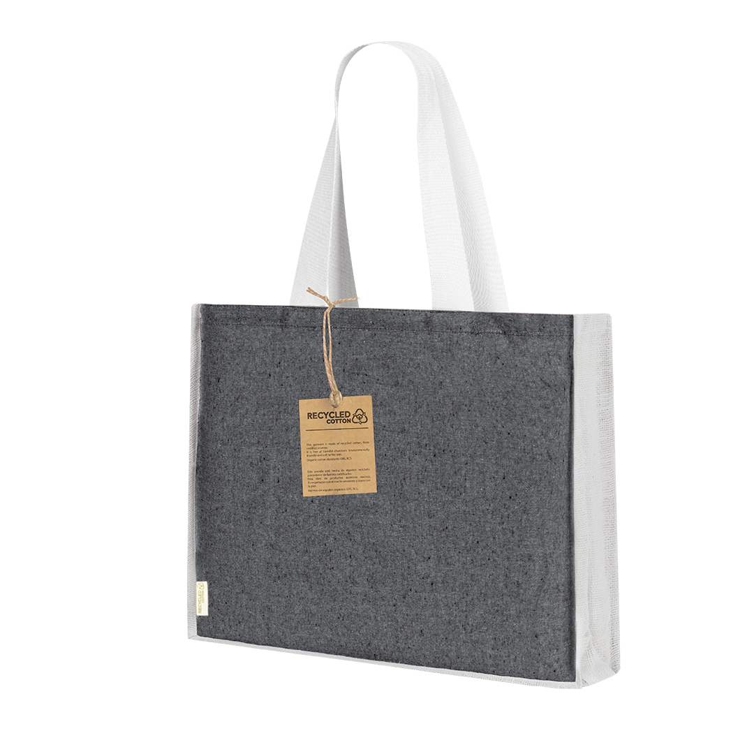 Bolsa personalizada Talara de algodón reciclado con yute - Tote Bags personalizadas - Regalo Promocional Personalizado - vista alternativa