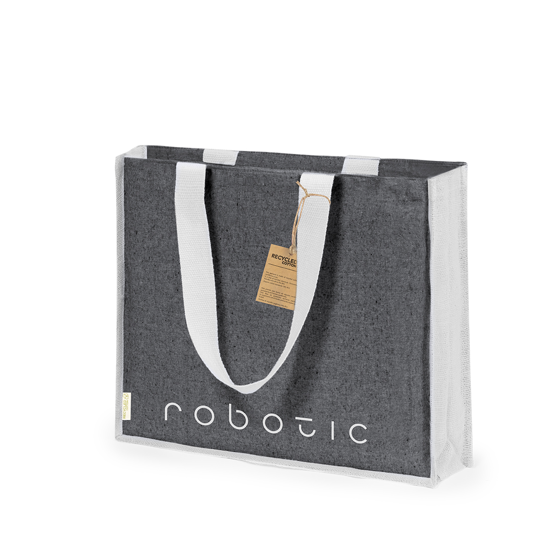 Bolsa personalizada Talara de algodón reciclado con yute - Tote Bags personalizadas - Regalo Promocional Personalizado