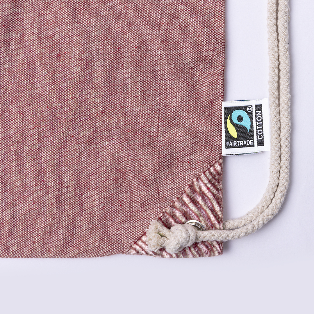 Bolsa mochila personalizada Riak Fairtrade de algodón certificado