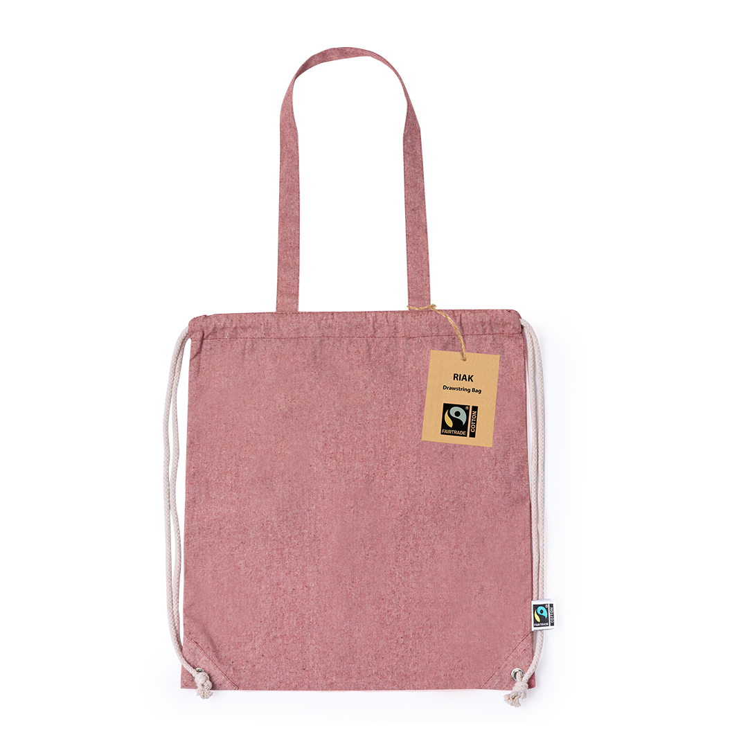 Bolsa mochila personalizada Riak Fairtrade de algodón certificado - Tote Bags personalizadas - Regalo Promocional Personalizado - imagen 6