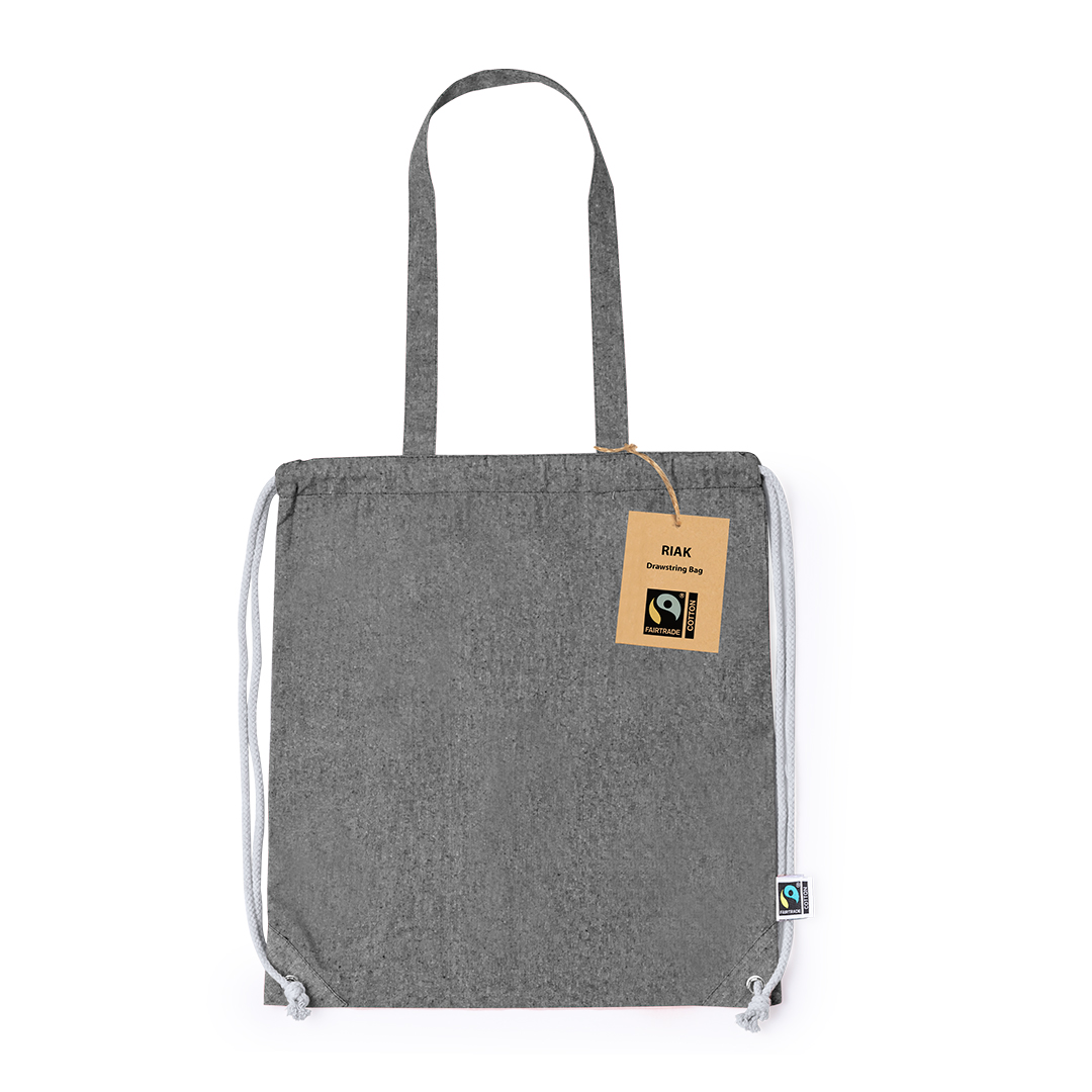 Bolsa mochila personalizada Riak Fairtrade de algodón certificado - Tote Bags personalizadas - Regalo Promocional Personalizado - imagen 7