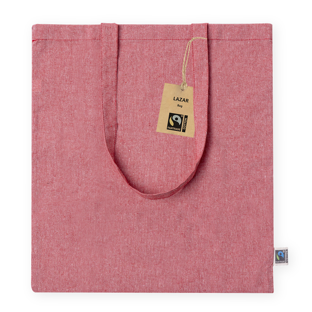 Bolsa personalizada Lazar Fairtrade de algodón con colores alegres - Tote Bags personalizadas - Regalo Promocional Personalizado - imagen 4