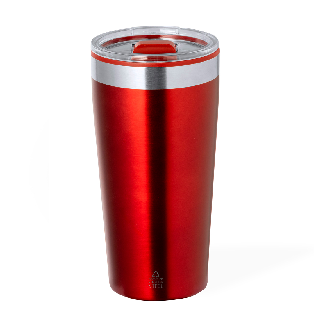 Vaso térmico personalizado Dione de acero reciclado de 600ml