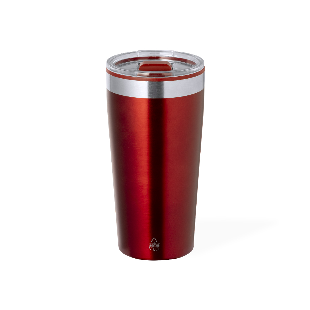 Vaso térmico personalizado Dione de acero reciclado de 600ml - Termos personalizados - Regalo Promocional Personalizado