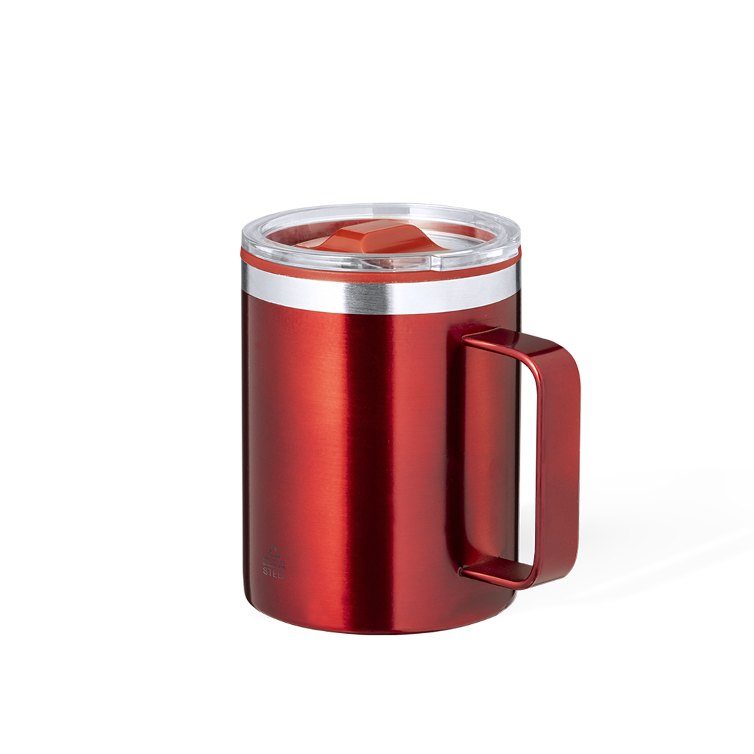Taza térmica personalizada Suprax de acero inox reciclado metalizado de 400ml - Tazas y vasos personalizados - Regalo Promocional Personalizado