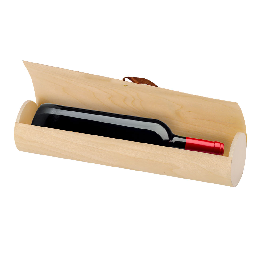 Caja de presentación personalizada Majan cilíndrica de madera con cierre de cuerda - Packaging - Cajas - Regalo Promocional Personalizado - imagen 3