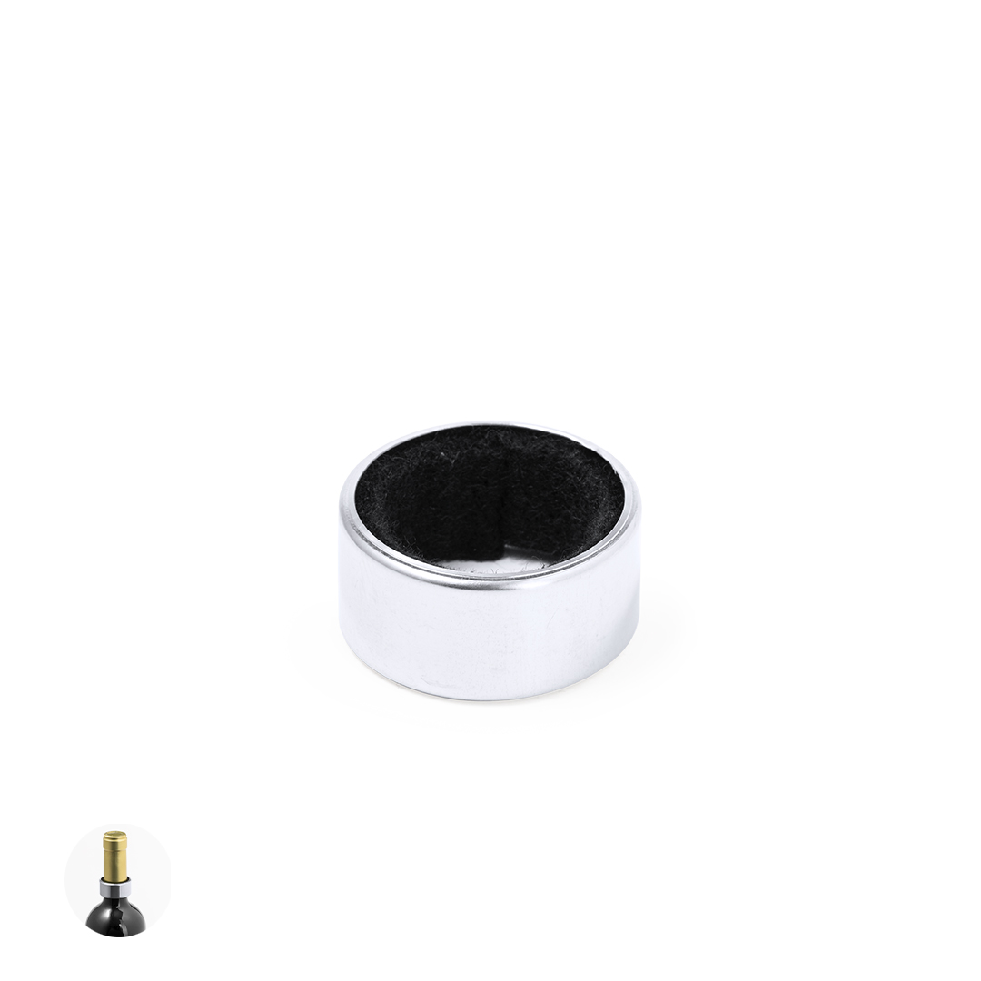 Recogegotas personalizado Otto de acero inox con interior acolchado - Otros accesorios bodega - Regalo Promocional Personalizado