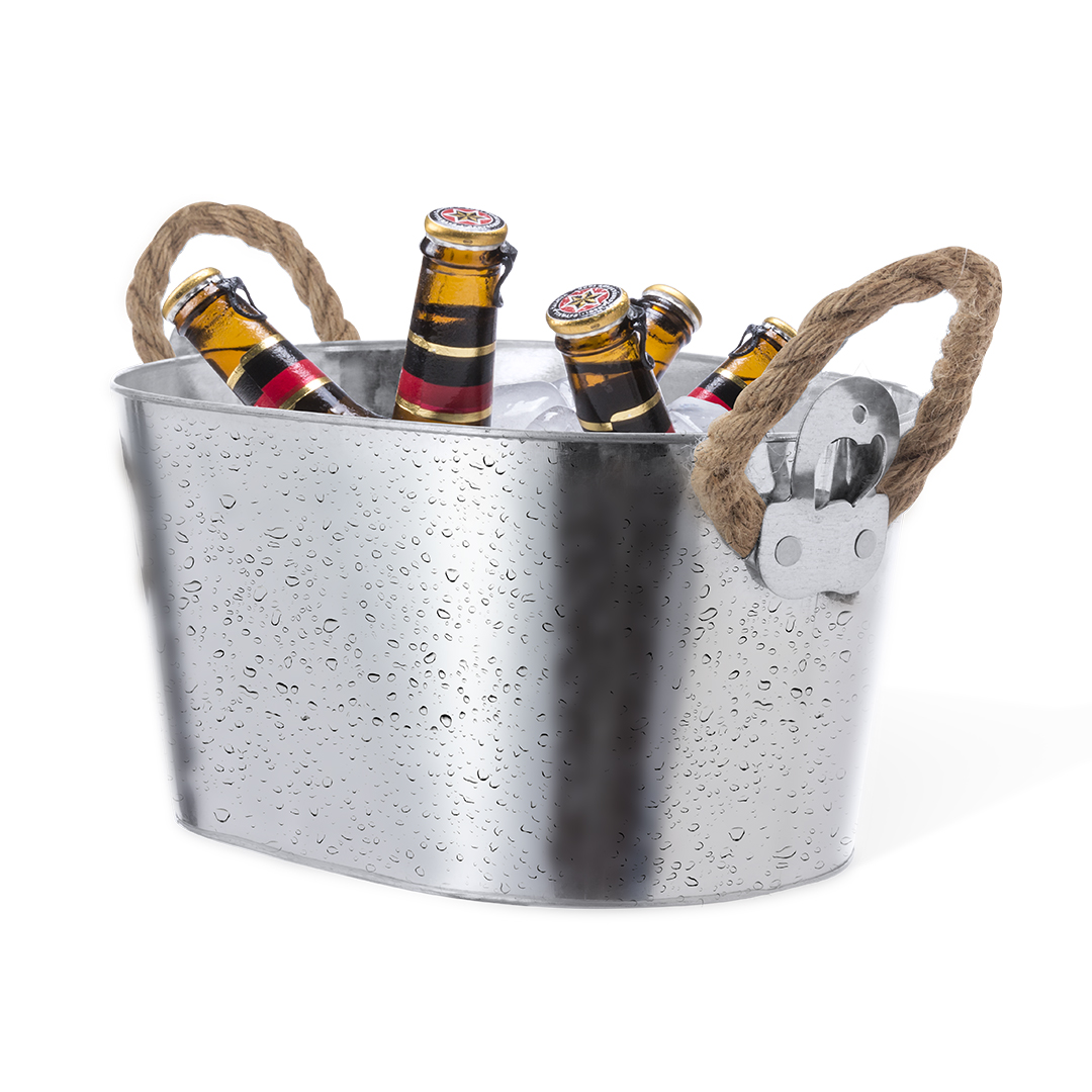 Cubo personalizado Yuzux metálico de 6 litros con abridores fijos