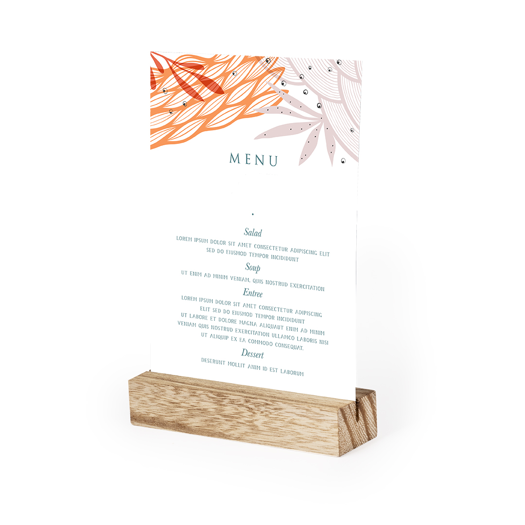 Soporte personalizado Keil de madera cuadrado para documentos