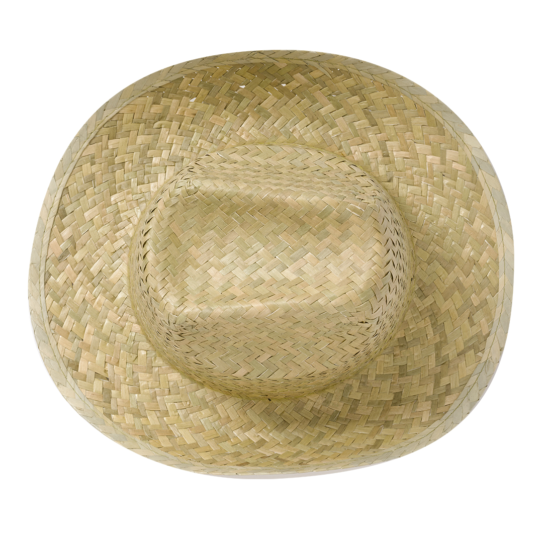 Sombrero de paja trenzada verde personalizado Leone transpirable - Verano - Regalo Promocional Personalizado - vista alternativa