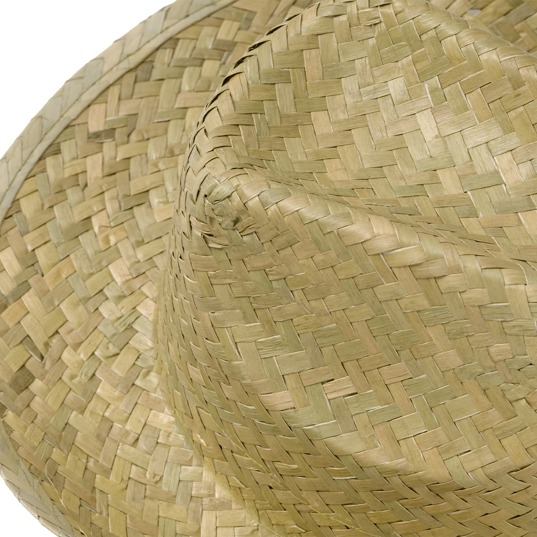 Sombrero de paja trenzada verde personalizado Leone transpirable - Verano - Regalo Promocional Personalizado - imagen 3