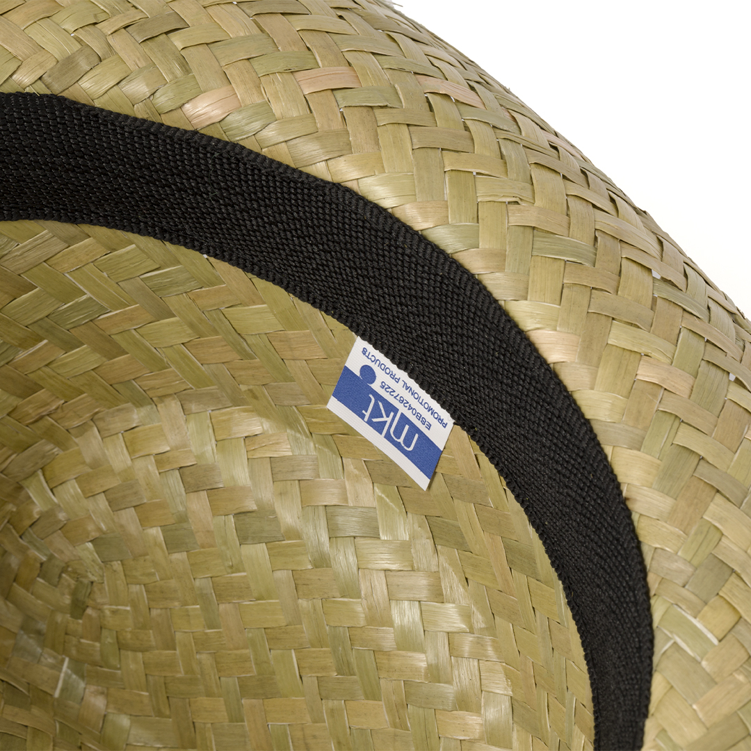 Sombrero de paja trenzada verde personalizado Leone transpirable - Verano - Regalo Promocional Personalizado - imagen 4