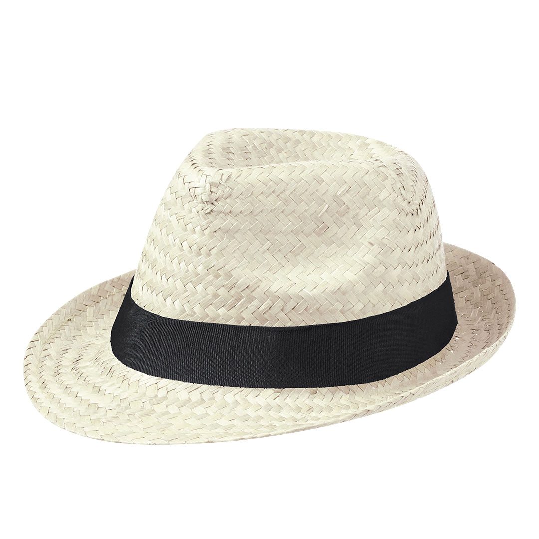 Sombrero personalizado Mestral de paja trenzada en colores naturales - Verano - Regalo Promocional Personalizado - vista alternativa