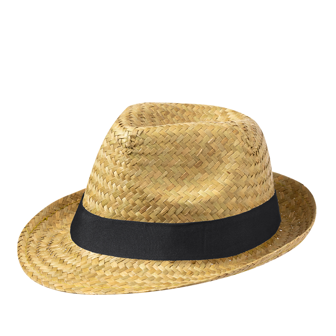Sombrero personalizado Mestral de paja trenzada en colores naturales - Verano - Regalo Promocional Personalizado