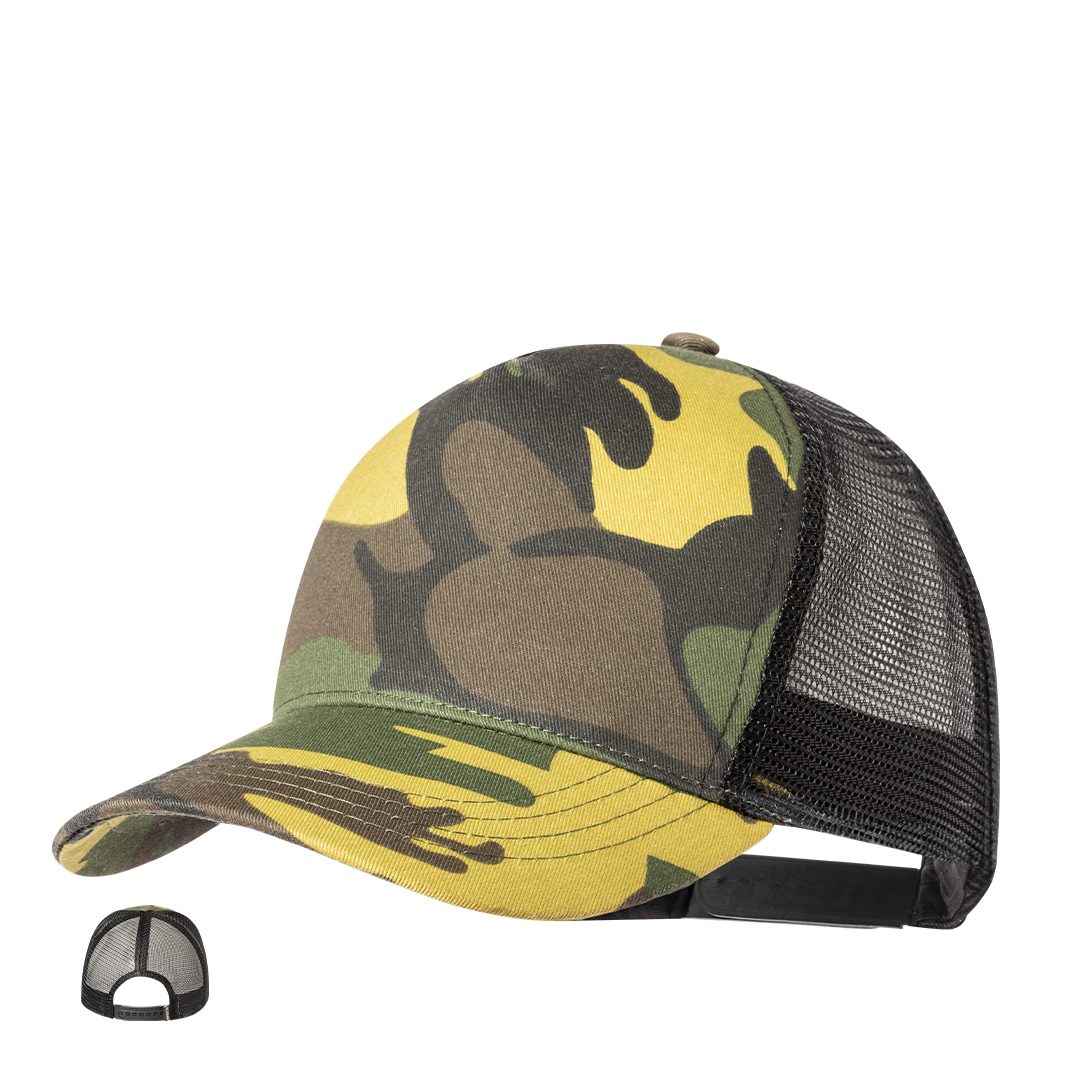 Gorra personalizada Pamper de RPET camuflaje militar - Gorras y sombreros - Regalo Promocional Personalizado