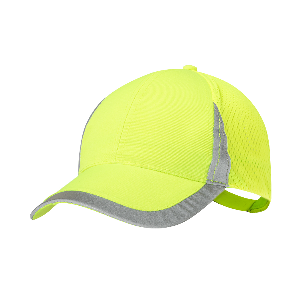 Gorra personalizada Destada deportiva reflectante amarillo flúor