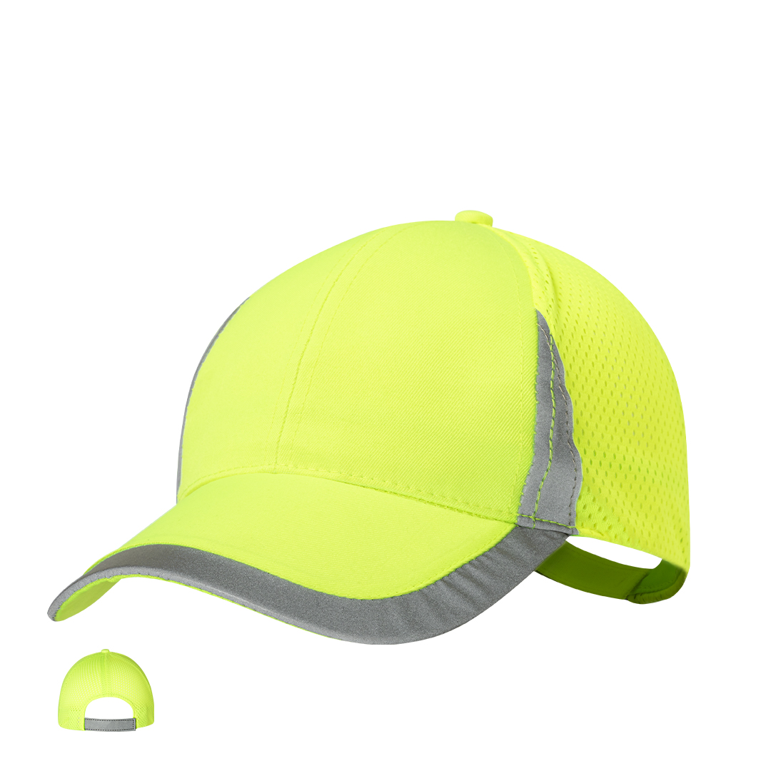 Gorra personalizada Destada deportiva reflectante amarillo flúor - Gorras y sombreros - Regalo Promocional Personalizado