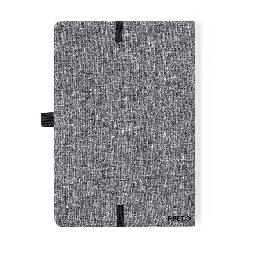Bloc cargador personalizado Dalou A5 en RPET con bambú y cargador inalámbrico 15W - Tecnología - Regalo Promocional Personalizado - vista alternativa