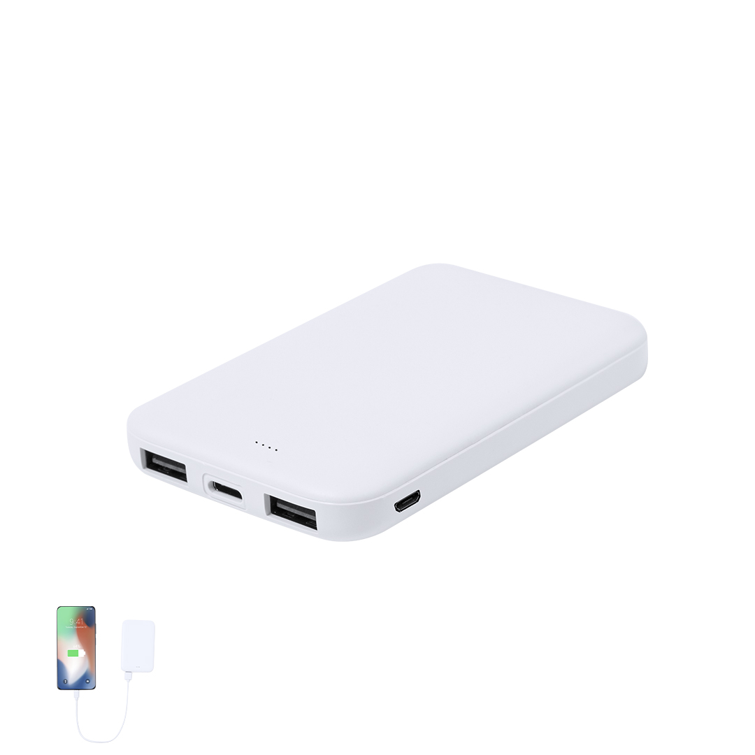 Power Bank personalizada Nawey RCS ultra compacto de RABS de 5000mAh - Tecnología - Regalo Promocional Personalizado