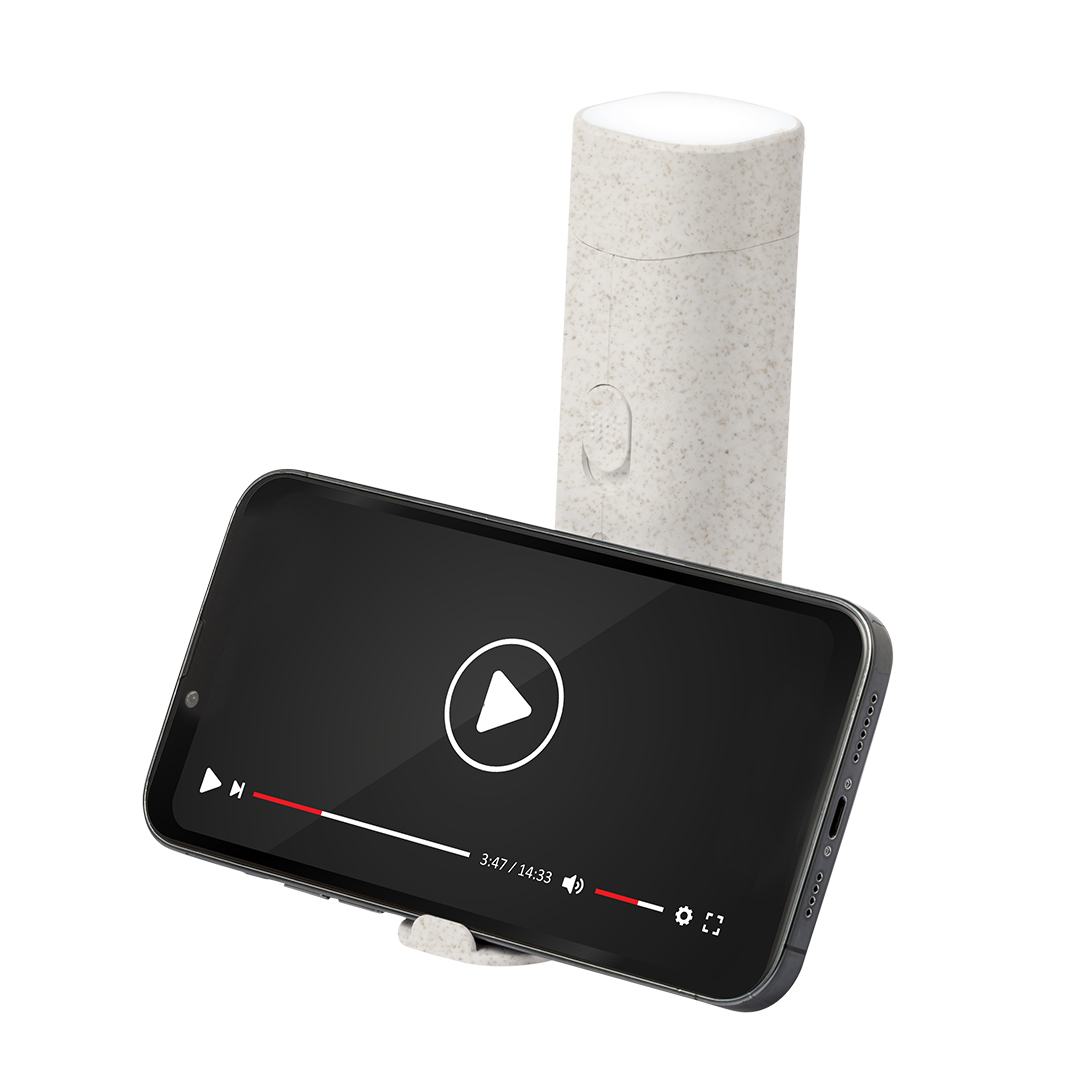 Lámpara multifunción personalizada Olan de caña de trigo con soporte móvil - Tecnología - Regalo Promocional Personalizado - imagen 3