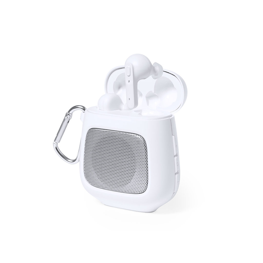 Auriculares Altavoz Boxy Bluetooth 5.0 certificado RoHS - Tecnología - Regalo Promocional Personalizado