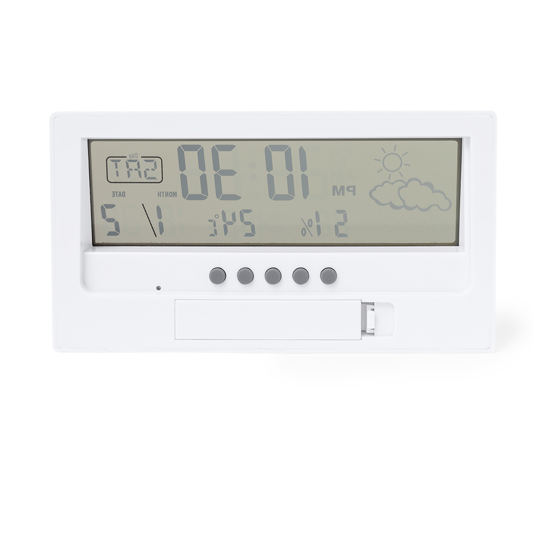Estación meteorológica personalizada Roamer de bambú con alarma - Tecnología - Regalo Promocional Personalizado - imagen 3