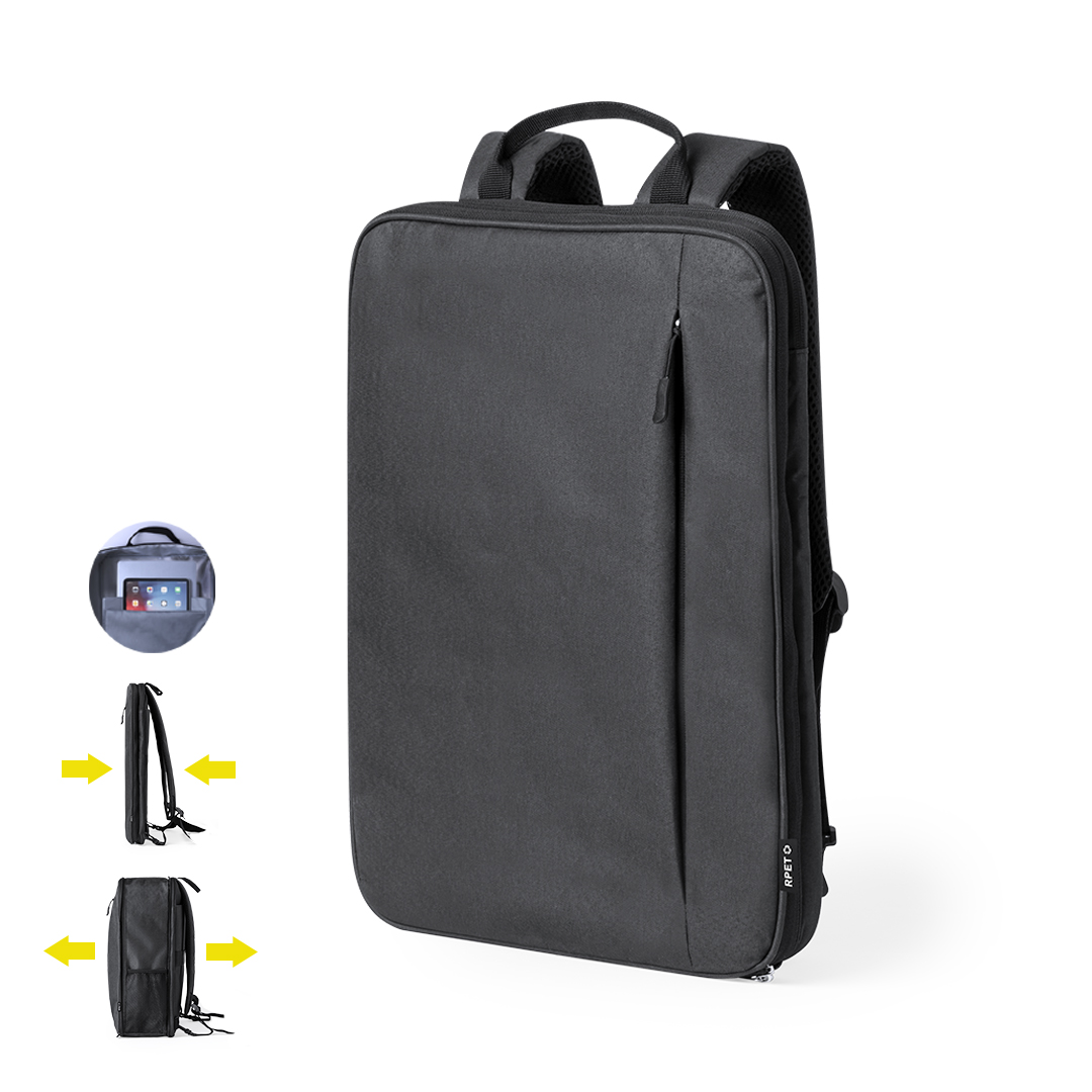 Mochila personalizada Weiter extensible de 600D RPET con cinta maleta - Mochilas personalizadas - Regalo Promocional Personalizado