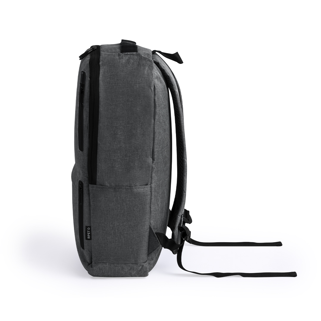 Mochila personalizada Ingria de RPET 600D con tres bolsillos frontales - Mochilas personalizadas - Regalo Promocional Personalizado - imagen 11
