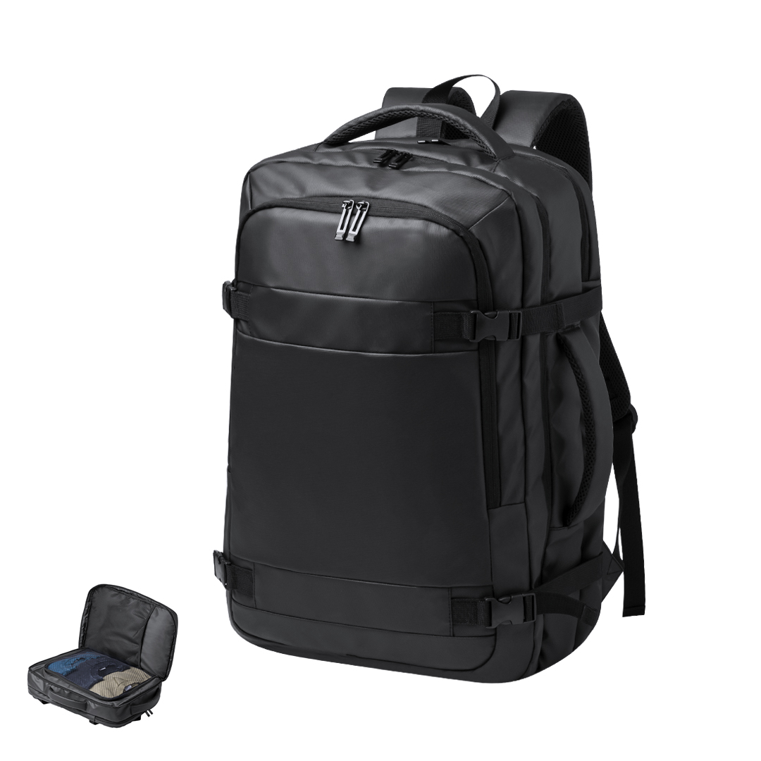 Mochila portadocumentos personalizada Tanen de polipiel urbana con portátil 17" - Mochilas personalizadas - Regalo Promocional Personalizado