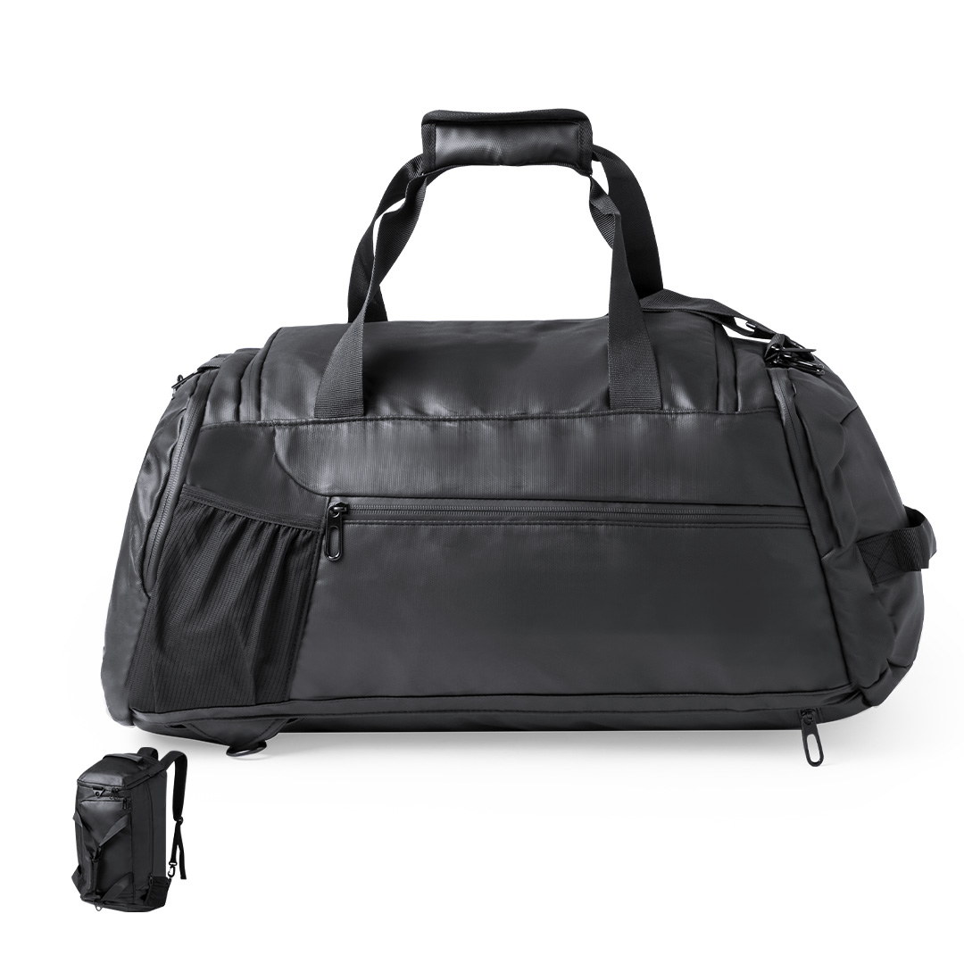 Bolso mochila personalizado Denehy de polipiel con tres opciones de transporte - Bolsas personalizadas de deporte - Regalo Promocional Personalizado