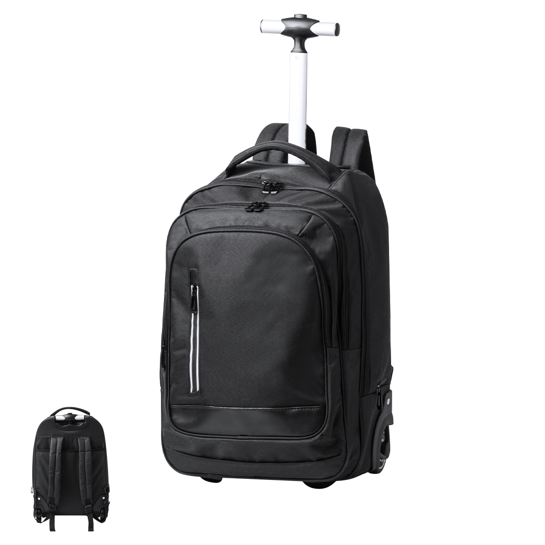 Mochila personalizada Trolley Dancan de 2 ruedas en poliéster 300D - Mochilas personalizadas - Regalo Promocional Personalizado