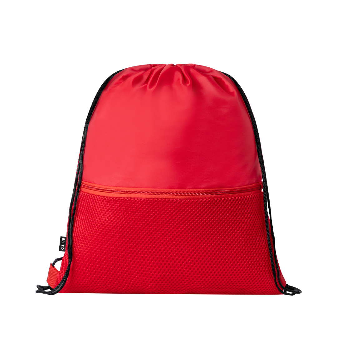 Mochila personalizada Uznam de cuerdas en poliéster RPET 210D