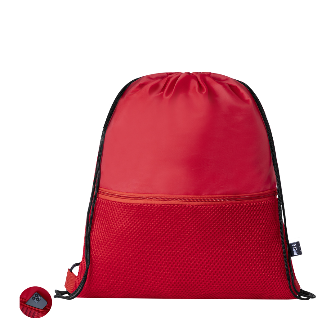 Mochila personalizada Uznam de cuerdas en poliéster RPET 210D - Mochilas personalizadas - Regalo Promocional Personalizado