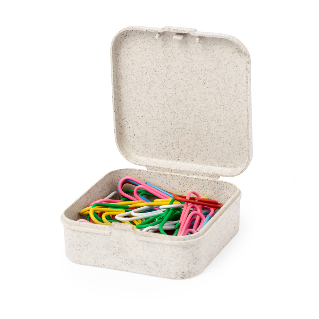 Portaclips personalizado Andrus de caña de trigo con 50 clips incluidos