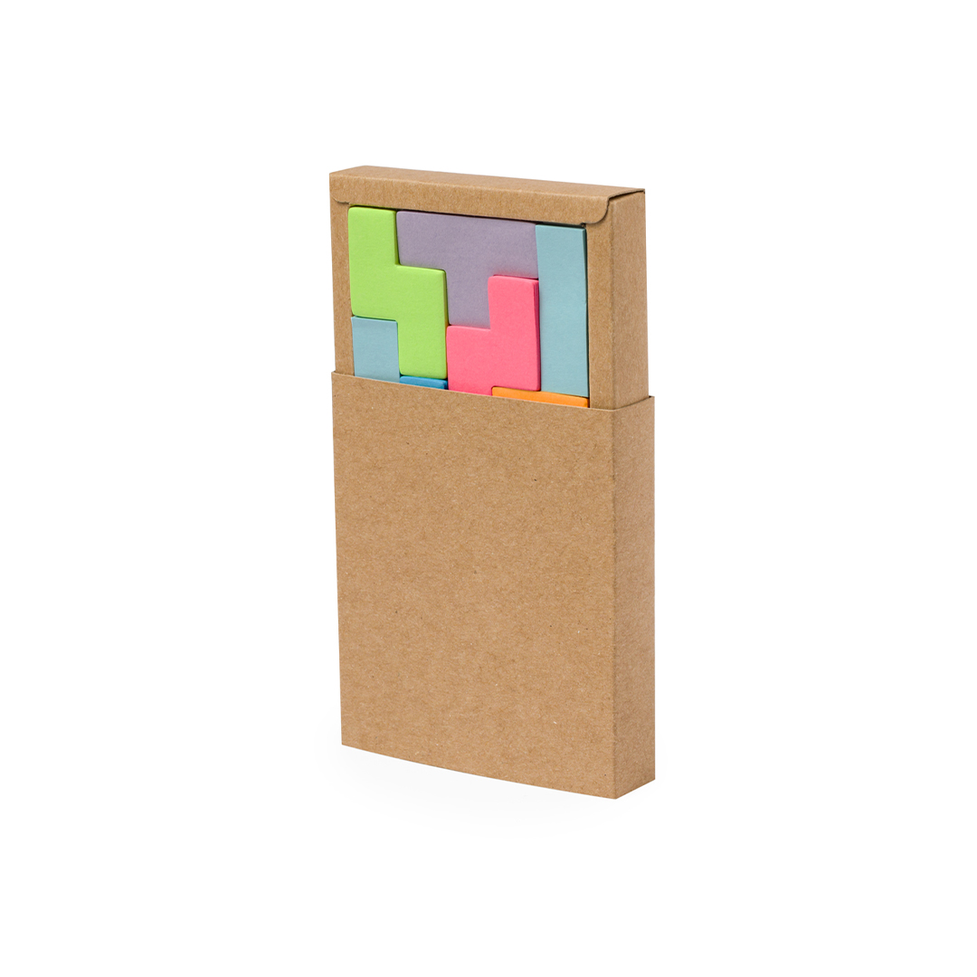Portanotas personalizado Kuaid de cartón reciclado con mininotas geométricas - Oficina - Regalo Promocional Personalizado - vista alternativa