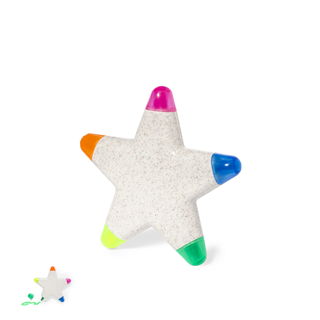 Set marcadores personalizado Pentar estrella de caña de trigo 5 colores - Oficina - Regalo Promocional Personalizado