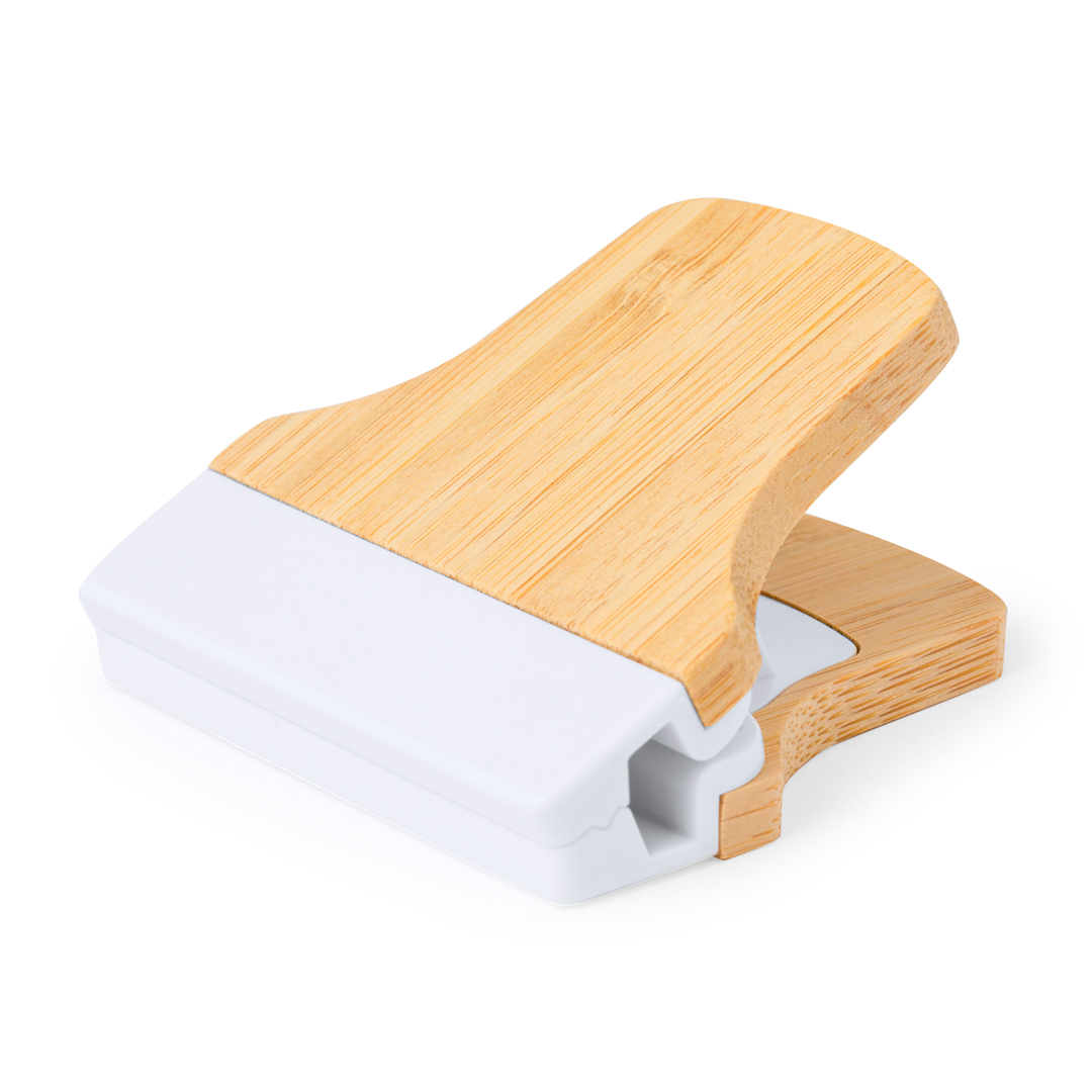 Pinza porta notas personalizada Sediax bambú magnética