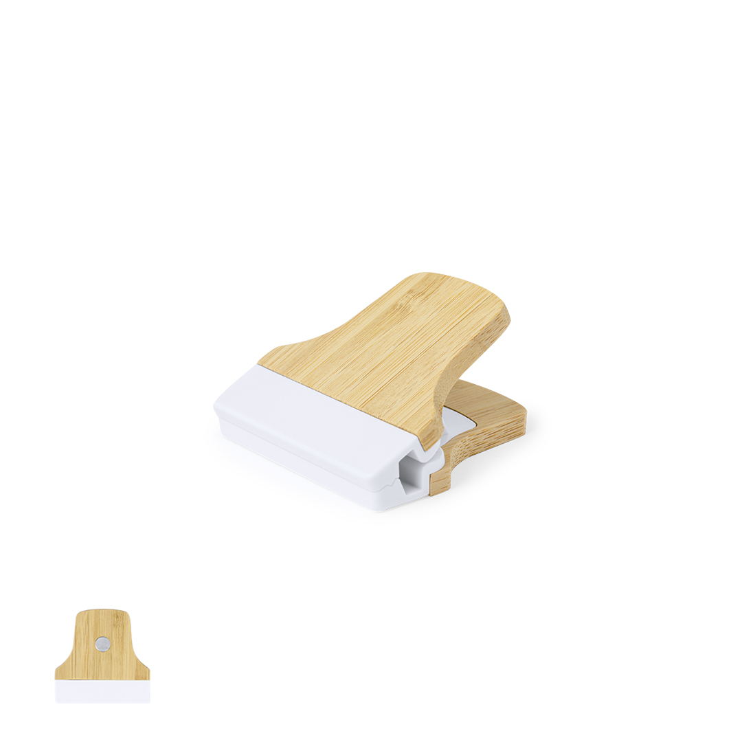 Pinza porta notas personalizada Sediax bambú magnética - Otros accesorios cocina - Regalo Promocional Personalizado