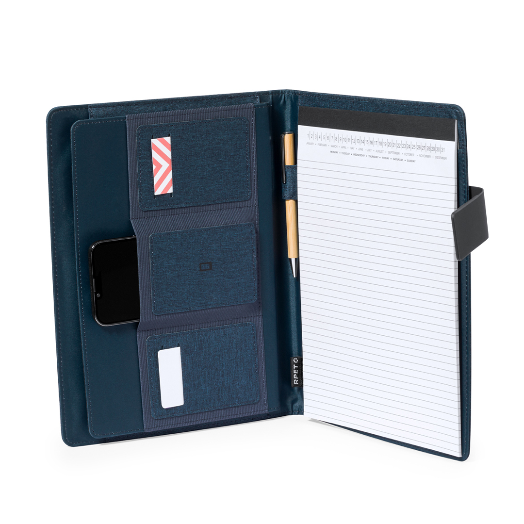 Carpeta personalizada Linnoa práctica de RPET 600D con solapa imantada - Oficina - Regalo Promocional Personalizado - imagen 3