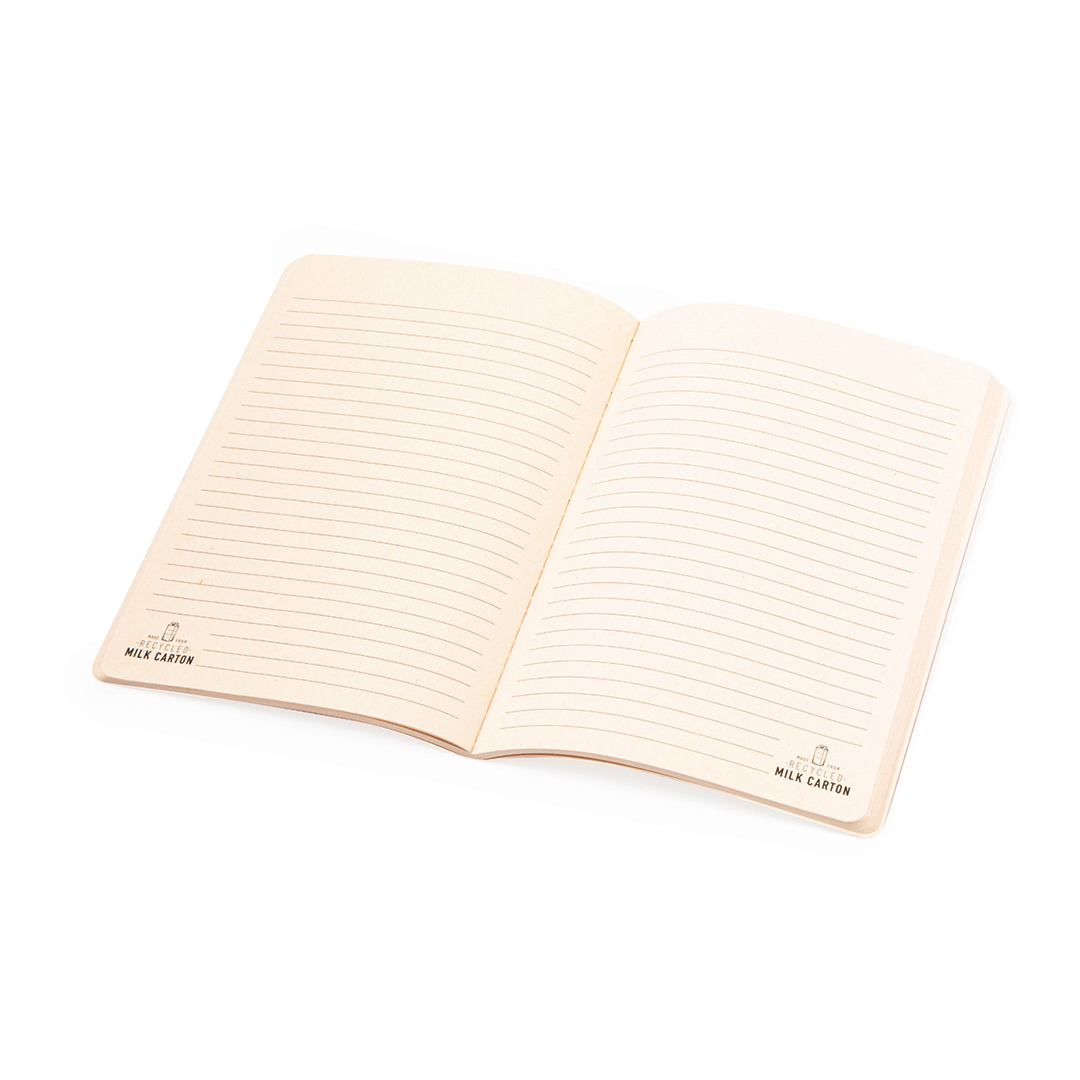 Libreta personalizada Agnila de cartones de leche reciclados