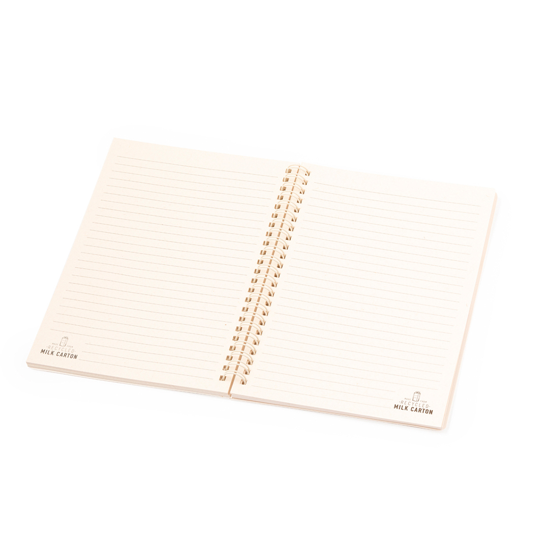 Libreta personalizada Edilax de cartones de leche con anillas dobles - Oficina - Regalo Promocional Personalizado - vista alternativa