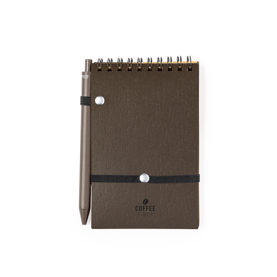 Libreta personalizada Pacam set de fibra de café con bolígrafo - Set de escritura personalizados - Regalo Promocional Personalizado - vista alternativa