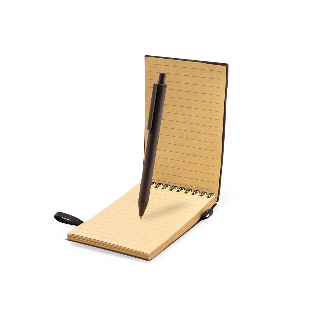 Libreta personalizada Pacam set de fibra de café con bolígrafo - Set de escritura personalizados - Regalo Promocional Personalizado - imagen 3