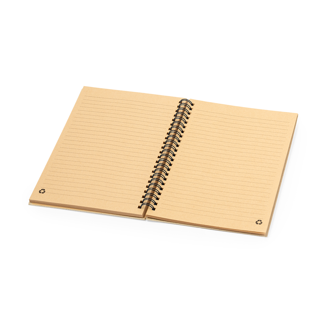 Libreta personalizada Nigmar A5 de hierbas recicladas - Oficina - Regalo Promocional Personalizado - vista alternativa