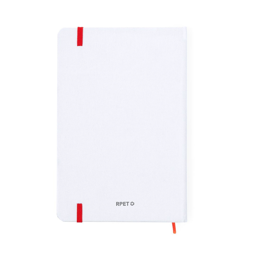 Bloc de notas personalizado para sublimación Groly de RPET 600D blanco - Oficina - Regalo Promocional Personalizado - vista alternativa