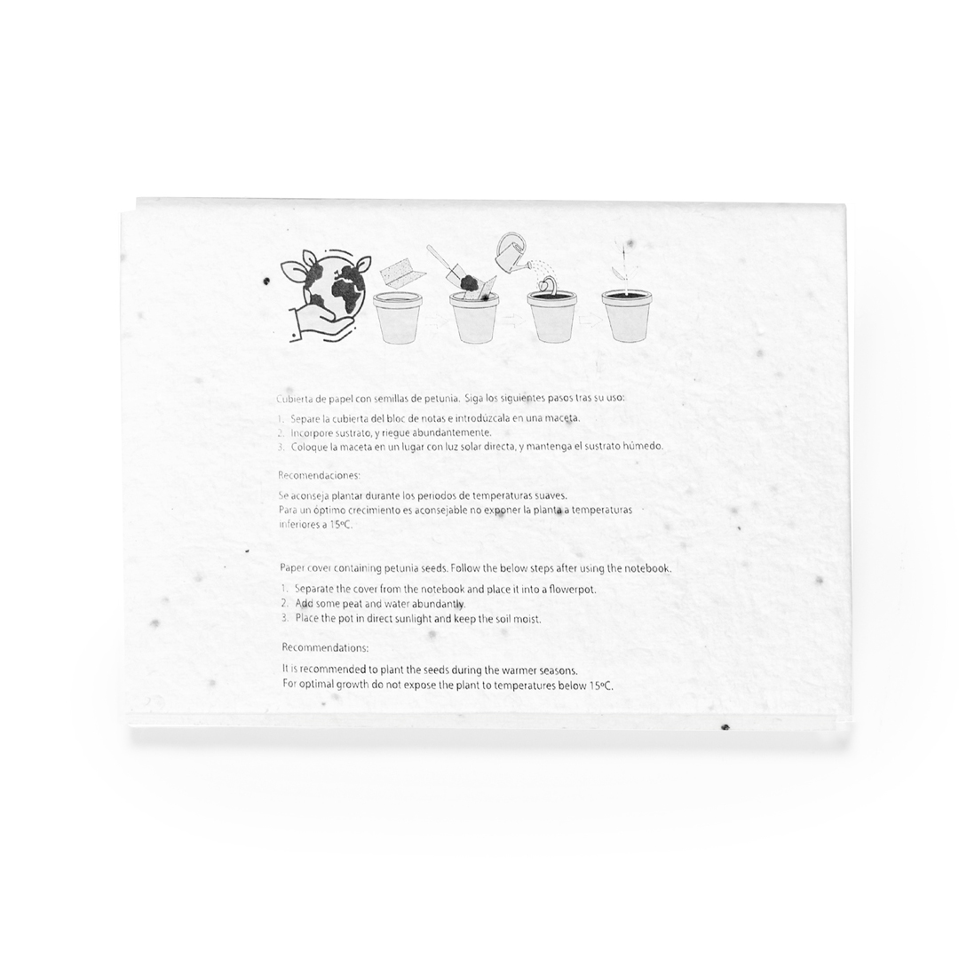 Bloc de notas personalizado con semillas Albot de papel plantable - Oficina - Regalo Promocional Personalizado - vista alternativa