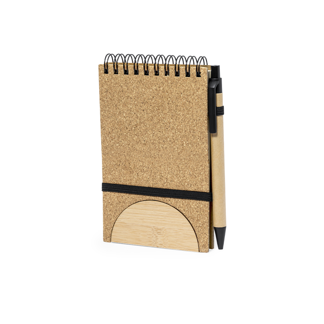 Libreta soporte personalizada Marinix de corcho y bambú - Oficina - Regalo Promocional Personalizado