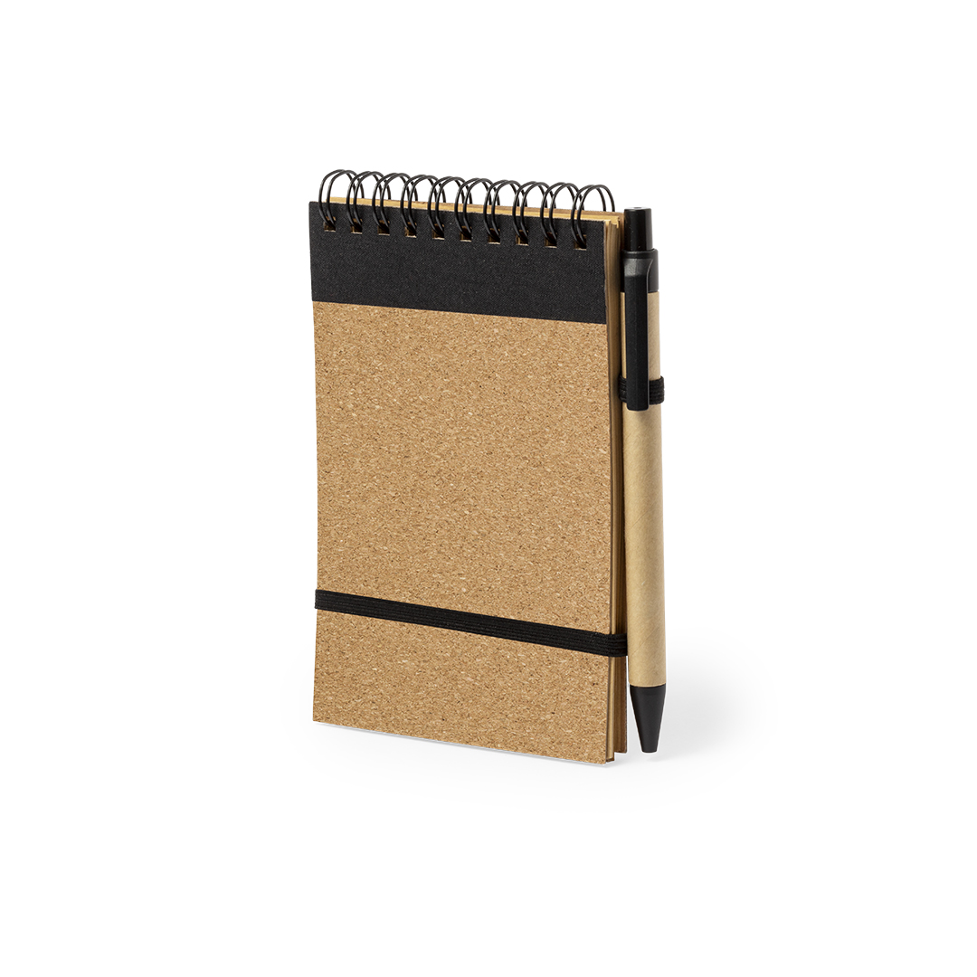 Libreta personalizada Teyaki set de corcho con cartón reciclado - Set de escritura personalizados - Regalo Promocional Personalizado