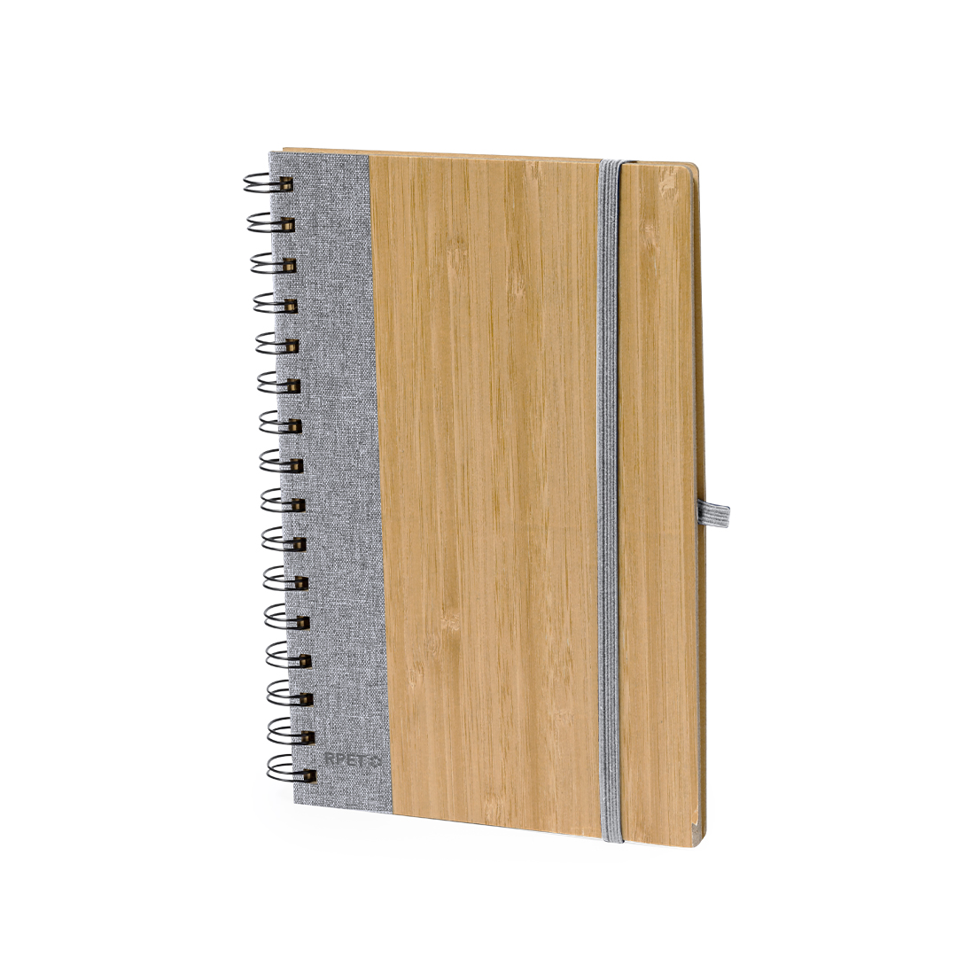 Libreta personalizada Gasmon de bambú con papel reciclado - Oficina - Regalo Promocional Personalizado